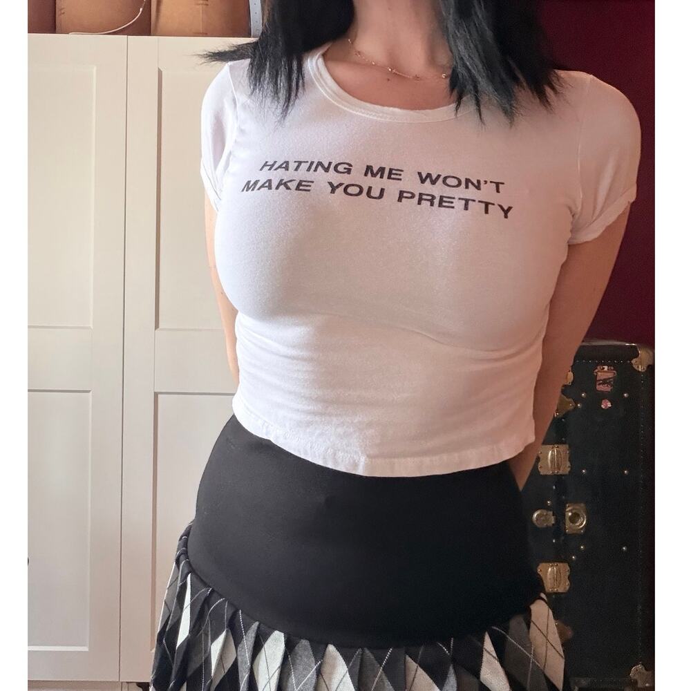 sassy baby tee crop top